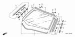 91521S5A003 - Body/Air Conditioning: CLIP A, FR. SIDE GARNISH for Honda Image