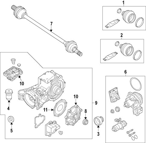 Rear Axle for 2022 Volvo XC60 #0