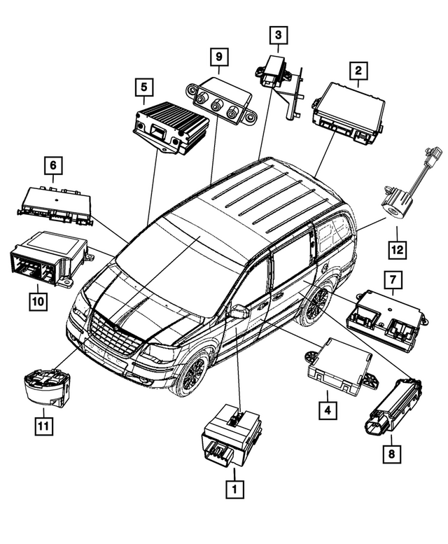 5026629AL - Electrical: Heated Seat Module for Mopar Image