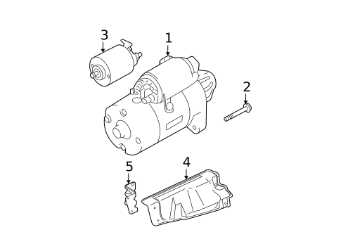 Starter & Related Components for 2004 Mitsubishi Galant #0