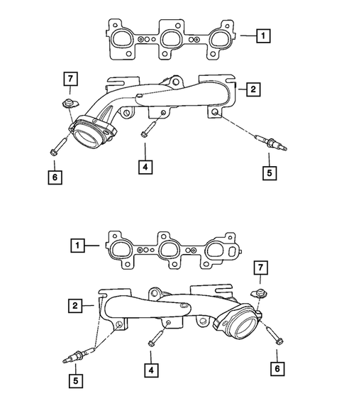 Manifolds and Vacuum Fittings for 2009 Dodge Durango #0