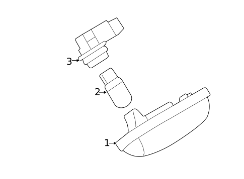 License Lamps for 2019 Subaru Ascent #0