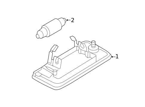 License Lamps for 2005 Audi A4 #0
