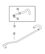 4792852AB - Engine 2.7L Six Cylinder: Pcv Valve Tube for Mopar Image