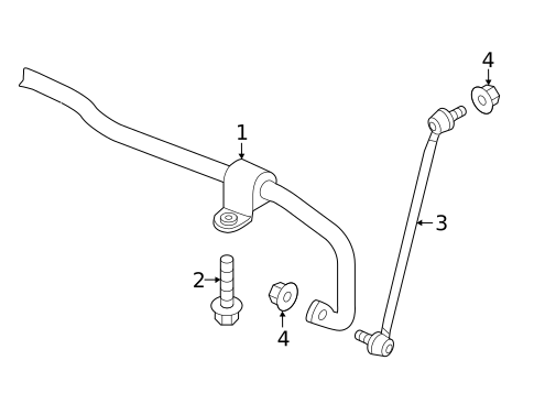 Stabilizer Bar & Components for 2019 Volkswagen Golf R #2