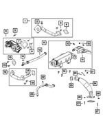 6104336AA - Cooling: Hex Flange Head Screw for Dodge: Caliber, Challenger, Charger, Durango, Journey | Jeep: Compass, Patriot | Ram: 1500, 2500, 3500 Image