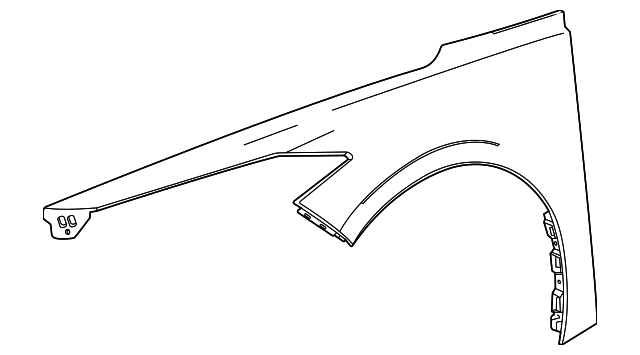 2020-2025 Chevrolet Corvette Front Driver Side Fender