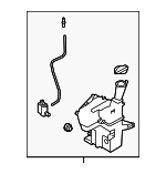 98610J0000 - Body: Washer Reservoir for Hyundai: Accent Image