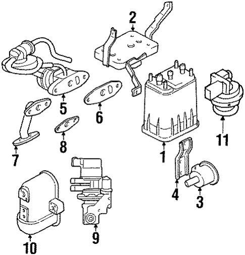 Emission Components for 1997 Dodge Avenger #0