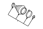 8J0498203 - Suspension: Outer Boot for Audi Image