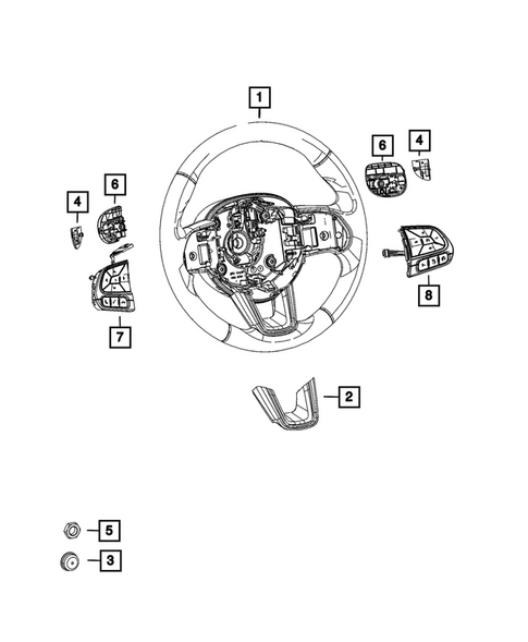 Steering Wheel for 2023 Jeep Renegade #0