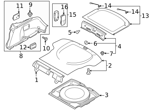 Interior Trim - Rear Body for 2020 Kia Stinger #0