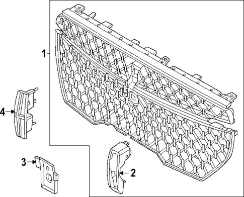 Grille for 2025 Lincoln Nautilus #1