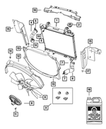 5189447AA - Air Conditioners and Heaters: Radiator Mounting Bolt Kit for Mopar Image