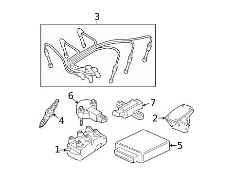 Ignition Coil for 1999 Ford Ranger #0