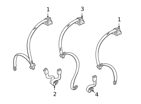 Seat Belt for 2007 Mitsubishi Outlander #0