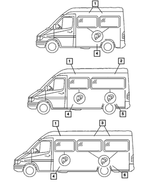 5134333AA - Body Sheet Metal Except Doors: Bodyside Window Glass for Dodge: Sprinter 2500, Sprinter 3500 Image