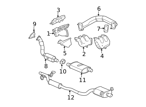 Exhaust Manifold for 2005 Chrysler Pacifica #0