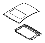 671101W250 - : Roof Panel for Kia Image