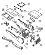 1RQ591SVAA - Interior Trim: Console Armrest for Mopar Image