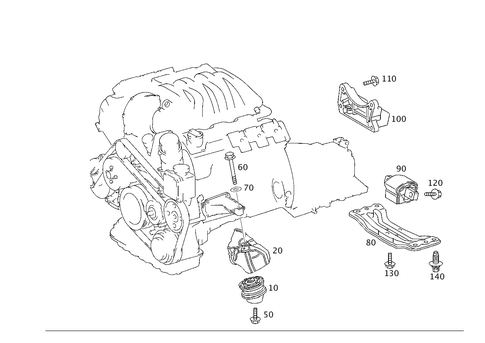 Engine Suspension for 2011 Mercedes-Benz CLS550 #0
