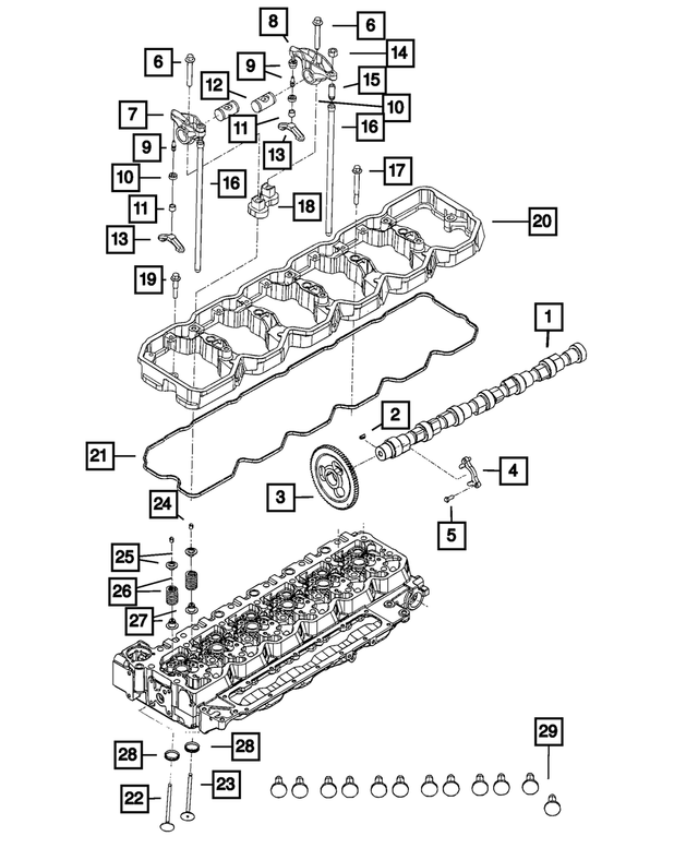 4429332 - 6.7L Turbo Diesel; Engine: Woodruff Key for Mopar Image image