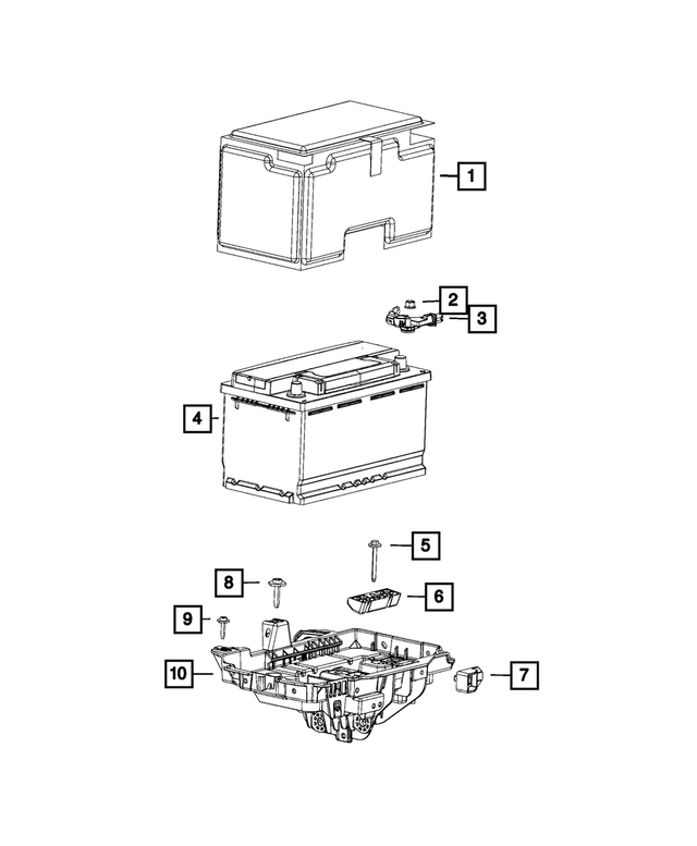BBH7F001AA - Electrical: Storage Battery, Us for Mopar Image