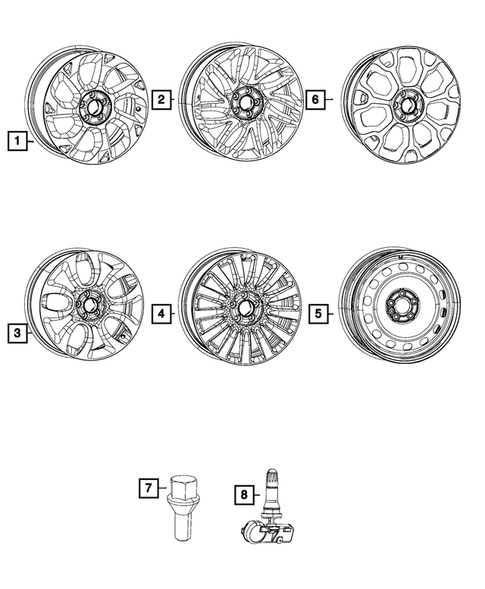 Wheels, Tires and Hardware for 2016 Fiat 500L #0