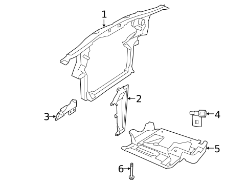 Radiator Support for 2008 Dodge Nitro #0