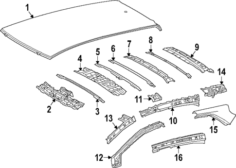 Roof & Components for 2025 Toyota GR Corolla #1