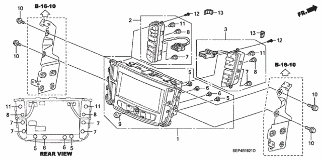 Center Module (Navi) for 2004 Acura TL #0