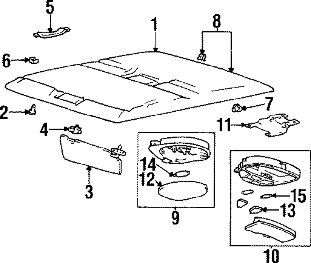 9280022050LK - : Overhead Lamp for Hyundai Image