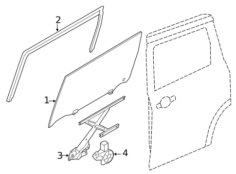 Sliding Door for 2016 Nissan Quest #1