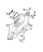 5XV09PD2AB - Electrical: Power Outlet Bezel for Mopar Image