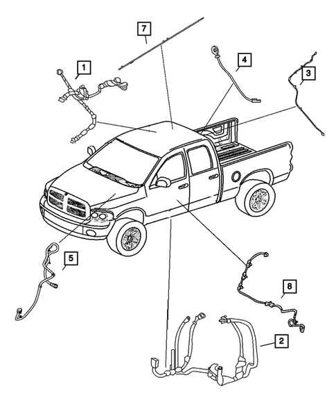 Wiring-Body and Accessories for 2009 Dodge Ram 3500 #1