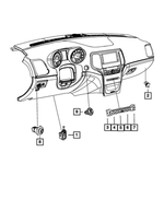 56046294AA - Electrical: 6 Gang Switch for Jeep: Grand Cherokee Image