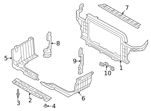 Radiator Support for 2016 Hyundai Veloster #0