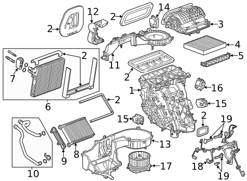 HVAC Case for 2015 Chevrolet Impala #0