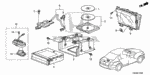39540TA0A11RM - Electrical/Exhaust/Heater/Fuel: DVD UNIT, NAVIGATION (RMD) for Honda Image
