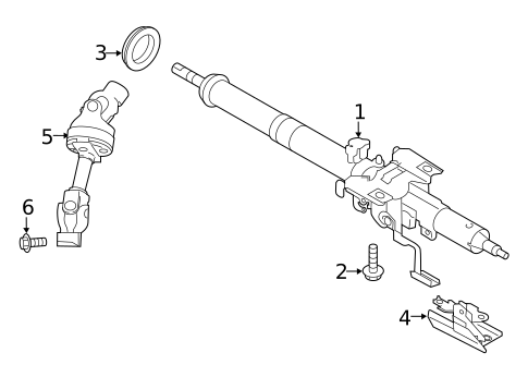 Steering Column Assembly for 2019 Subaru Legacy #0