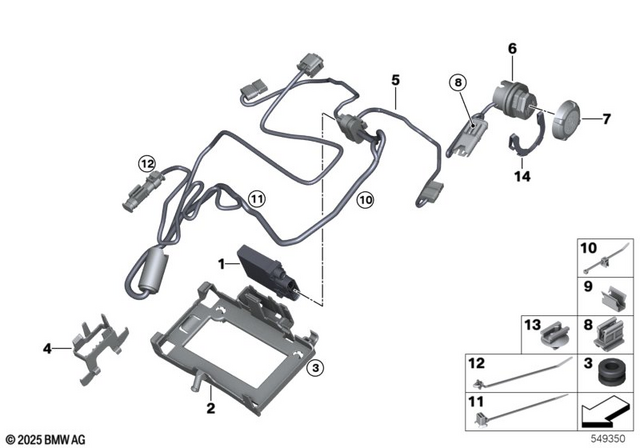 61357105958 - : Control Unit Bracket for BMW-Motorrad Image