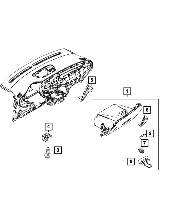 68655033AA - : Striker Plate for Mopar Image