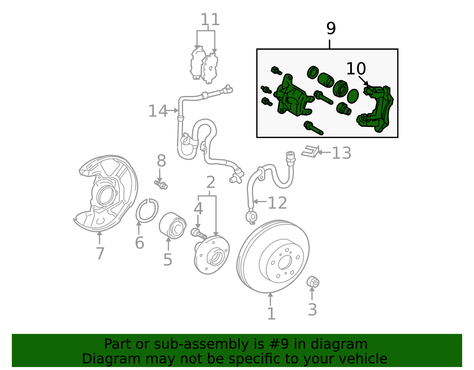 47730-20600 - Disc Brake Caliper 2000-2001 Toyota Celica | Longo Toyota ...