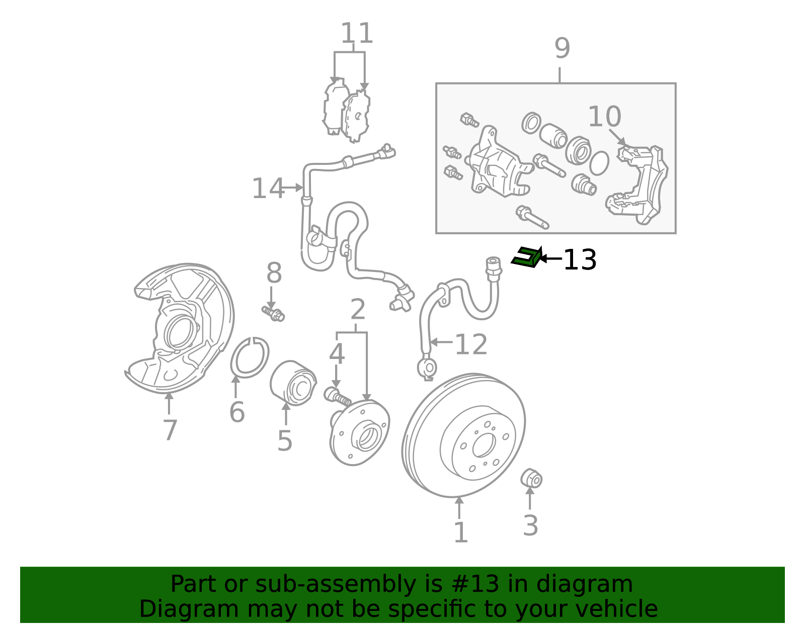 90468-08040 - Brake Hose Retainer 2000-2025 Toyota | Longo Toyota