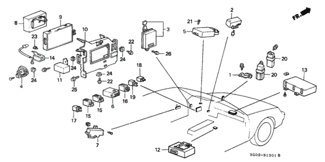 Relay - Controller for 1990 Acura Legend #0