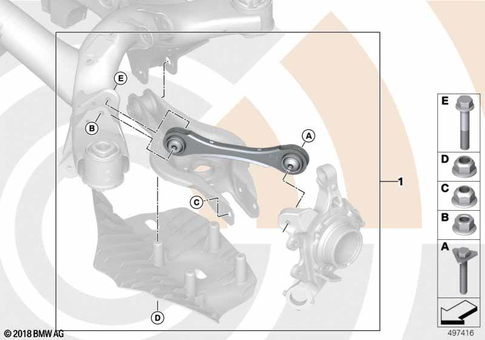 Rear Axle for 2014 BMW 328dX #1