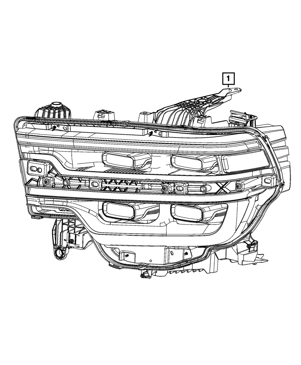 2025-2026 Ram Headlamp, Left 68592399AD | My Mopar Parts