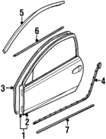 1S8Z6320125AA - Body: Door Shell for Mercury: Cougar Image