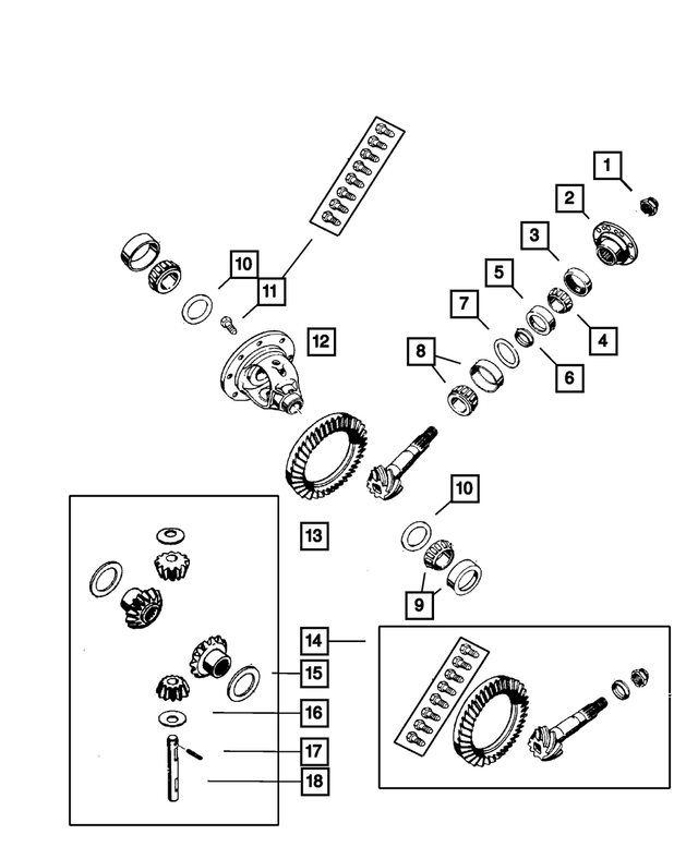 52111711AA - Front Suspension &amp; Drive: Driveshaft Yoke Flange for Mopar Image image
