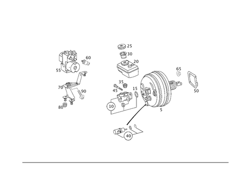 Brake Booster for 2002 Mercedes-Benz CL55 AMG #0